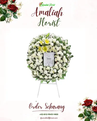 Krans Bunga Duka Cita di Rawa Sari